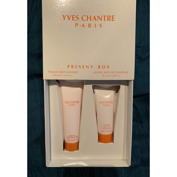 YVES CHANTRE PARIS Peeling Deep Cleanser + Lipogel Soft Eye Contour Set NIB - Picture 1 of 3